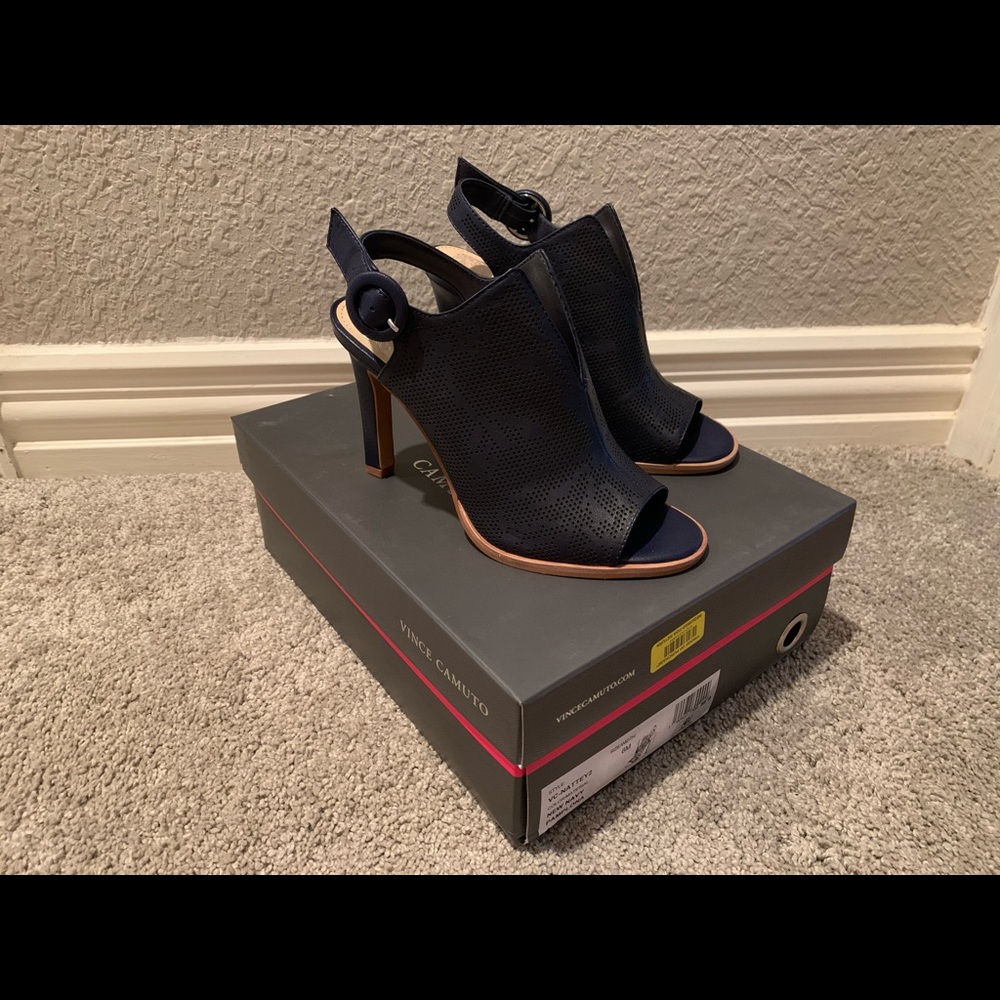 Vince Camuto Navy Heels